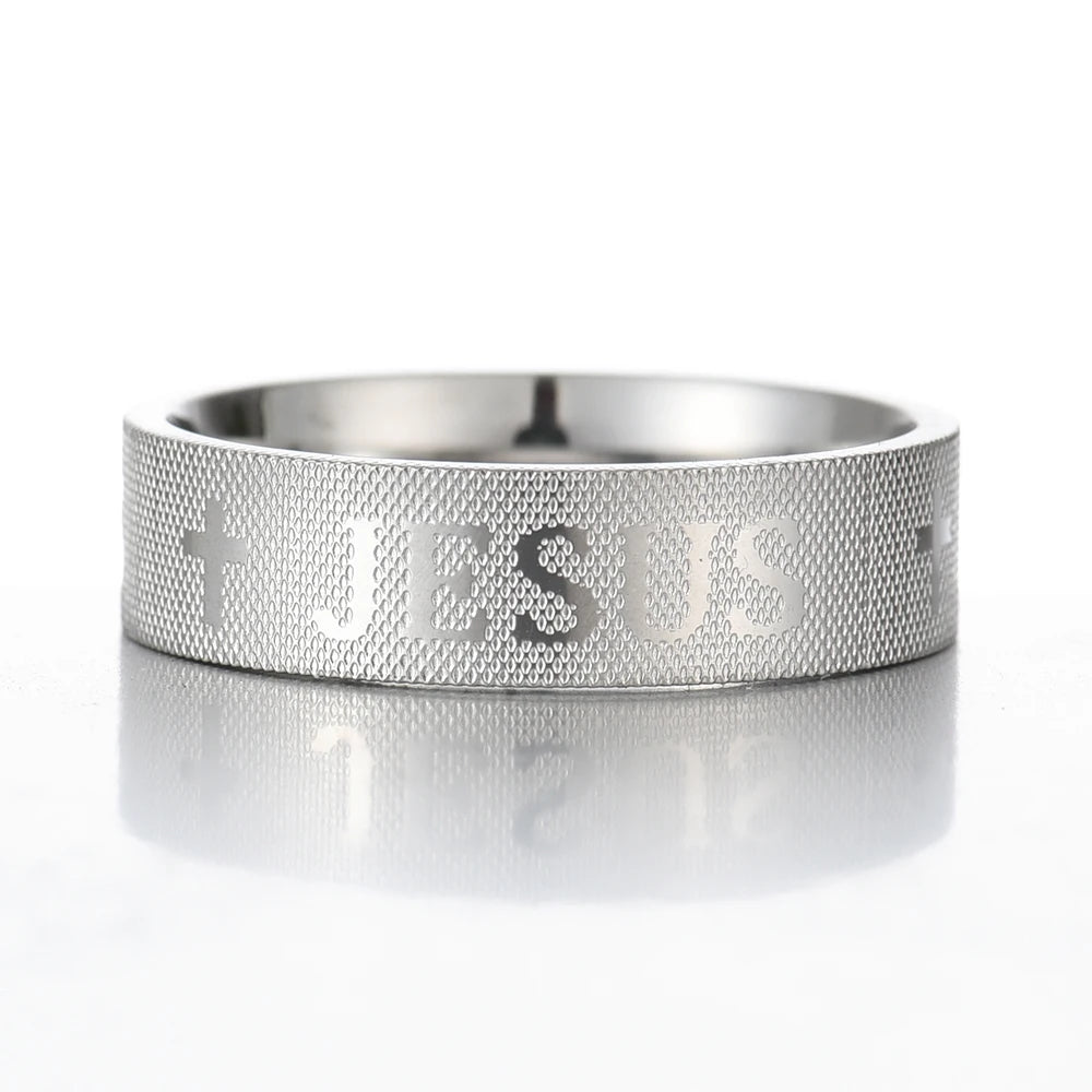 Ring mit Kreuz "Jesus"