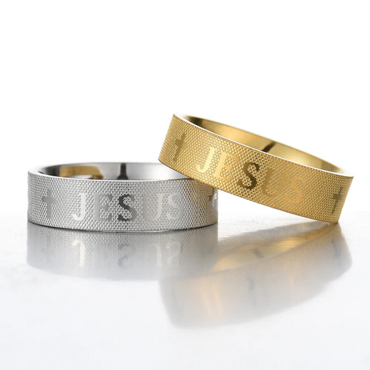 Ring mit Kreuz "Jesus"