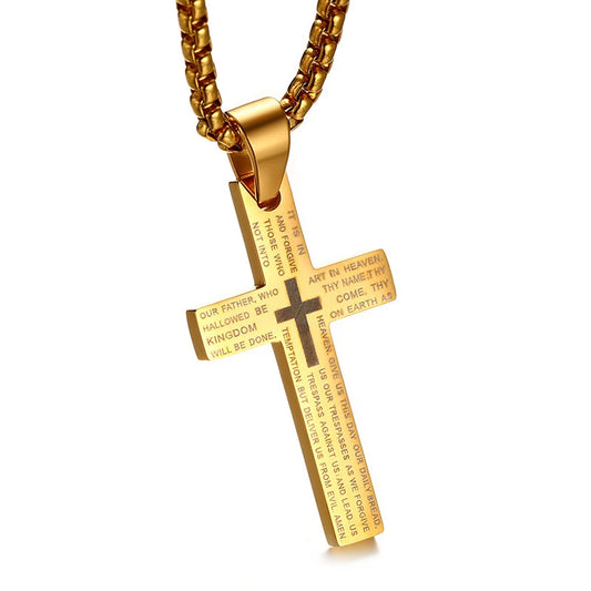 Kette mit Kreuz "Vaterunser"