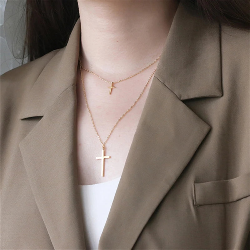 klassische Kette (Set) mit Kreuz