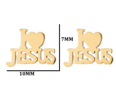 Ohrstecker "I love Jesus"