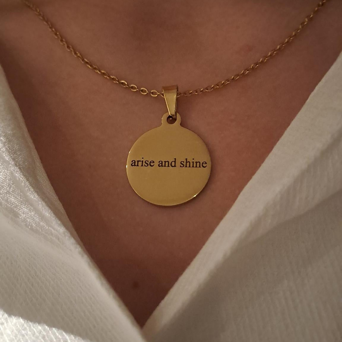 Halskette "arise and shine"
