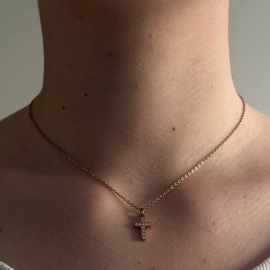 Kreuzkette mit Zirkonia