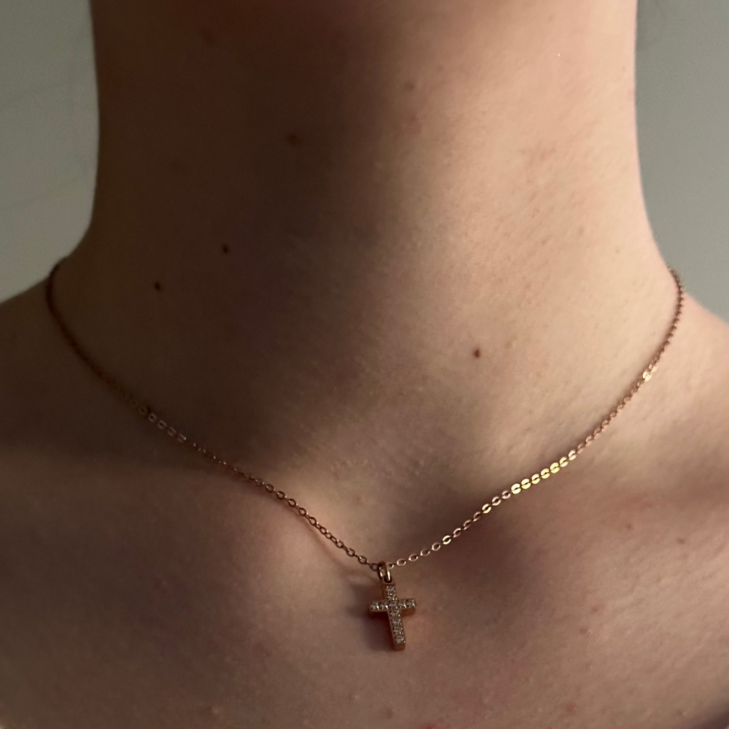 Kreuzkette mit Zirkonia