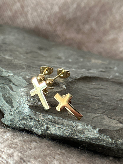 Ohrstecker-Set Kreuz und Perle