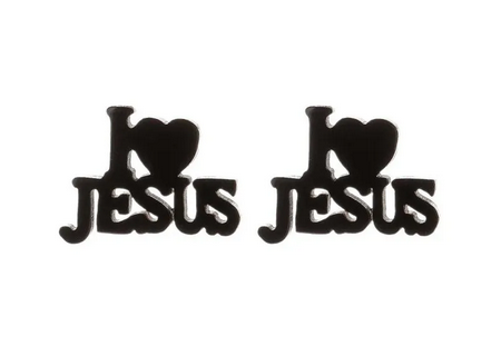 Ohrstecker "I love Jesus"