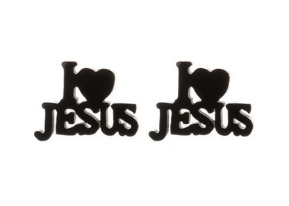 Ohrstecker "I love Jesus"